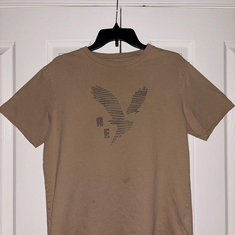American Eagle Outfitters Tan Short Sleeve Tee